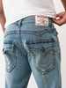 True Religion, Ricky Straight Western Yoke Medium Wash Jeans