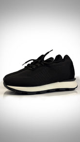 Pedro, Flexible Sneakers in Black Wish Wool