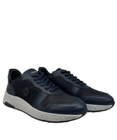 Bogner, Navy Leather Mixed Fabrics