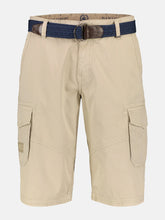 Lerros,Beige Cargo Bermuda With Belt