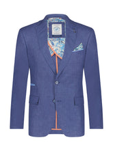 A Fish Named Fred, Cobalt Linen Blazer