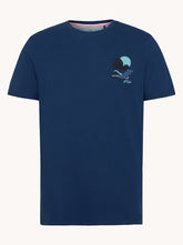 A Fish Named Fred , Royal Blue T-shirt sunset