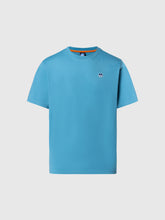 North Sails, Blue T-shirt With Logo Patch