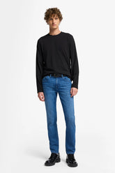 7 For All Mankind, Slimmy Tapered Luxe Dark Blue Jeans