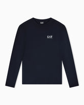 Emporio Armani, Long-sleeved Cotton Core Identity Navy T-shirt