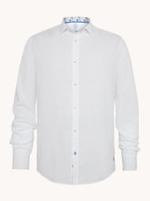 A Fish Named Fred, White Linen Shirt