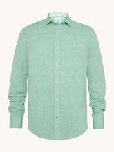 A Fish Named Fred, Green Linen Shirt