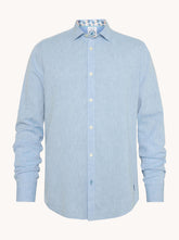 A Fish Named Fred, Blue Linen Shirt