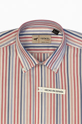 Gilbert Teckel, Coastal Oxford Stripe Shirt