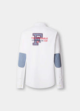 Façonnable,Regular Fit Chambray Patches Poplin Shirt