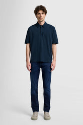 7 For All Mankind, Slimmy Tapered Luxe Performance Dark Blue Jeans