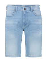 Lerros, Light Blue Denim Bermuda Shorts In Comfort Stretch