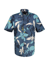 Lerros,Navy Hawaiian-Style Summer Shirt