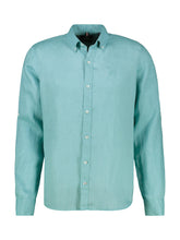 Lerros, Coastal Blue Shirt In Linen-Cotton Blend