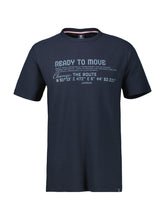Lerros, Navy T-shirt In Structured Quality
