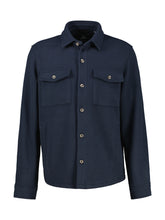 Lerros, Urban-Style Navy Shirt Jacket in a Wool Look