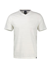 Lerros, V-Neck White T-shirt in knit quality