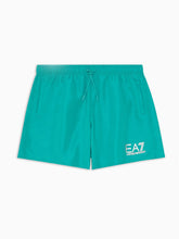 EA7, Spectra Green With Silver Emblem Swim Short