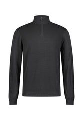 Roy Robson, Half-Zip Knitted Dark Grey Sweater