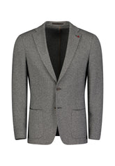 Roy Robson, Brown Textured Jersey Blazer