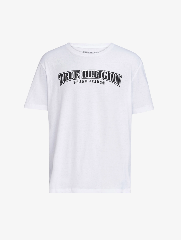 True Religion, Painted Horseshoe Relaxed White/Black Tee