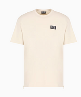 Emporio Armani, Logo Series Cotton Blend Jersey Beige T-shirt