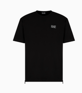 Emporio Armani, Logo Series Cotton Blend Jersey Black T-shirt