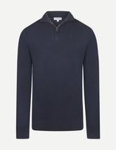 McGregor, Merino Blend Half Zip Navy Sweater