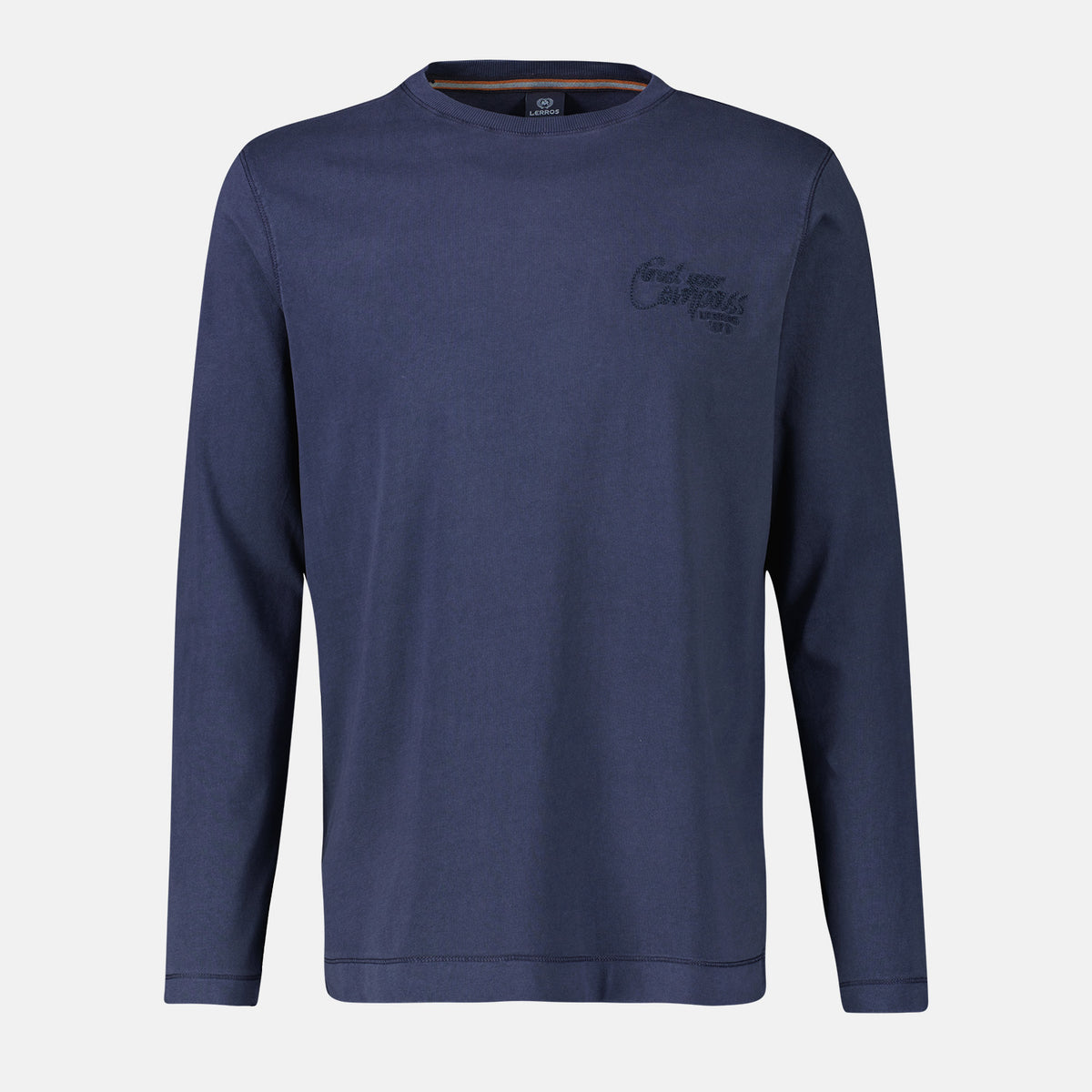 Plain-Colored T-Shirt Lerros, Distinction Navy Long-sleeve, Naboulsi –
