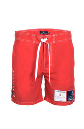 Marina Militare,Red Swim Short With Print