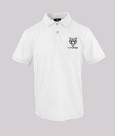 Plein Sport, White Polo With Tiger Logo