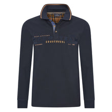 Load image into Gallery viewer, Hv Society, HVSIAN Navy LongSleeves Poloshirt
