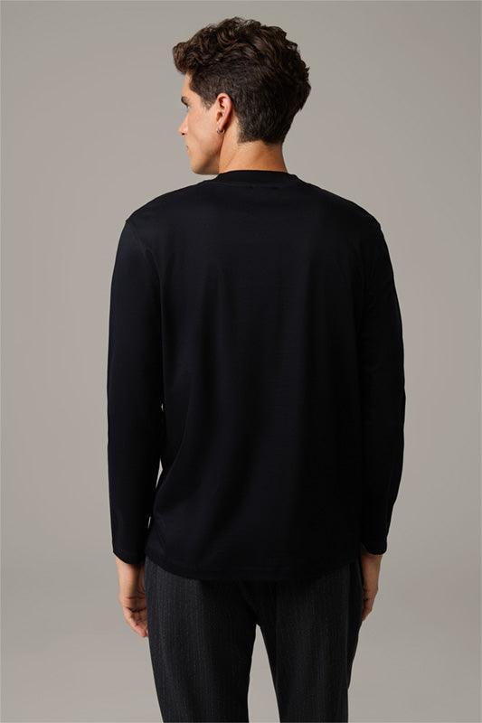 Strellson, Flex Cross Pepe Long-sleeved Top in Navy