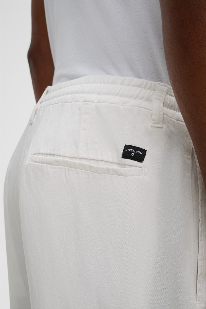 Strellson, Saturn Linen Blend Trousers in Off-white