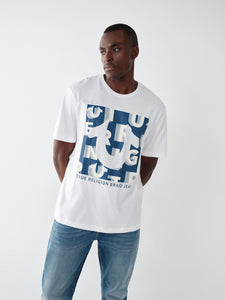 True Religion, Logo Relaxed White T-Shirt