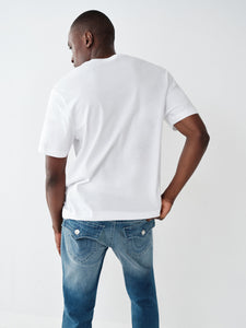 True Religion, Logo Relaxed White T-Shirt