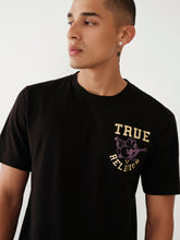 Load image into Gallery viewer, True Religion, Black  Branded Buddha Graphic Across The Back T-Shirt
