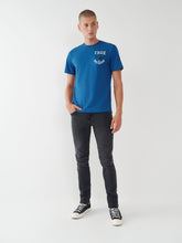 Load image into Gallery viewer, True Religion, Blue branded Buddha Graphic Across The Back T-Shirt
