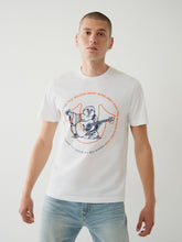 Load image into Gallery viewer, True Religion, Buddha Graphic Design  White T-Shirt
