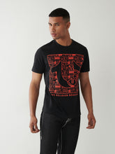 Load image into Gallery viewer, True Religion, Logo Print Horseshoe Silhouette Black T-Shirt
