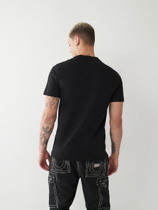 True Religion, Classic Buddha Brand Logo Black T-Shirt