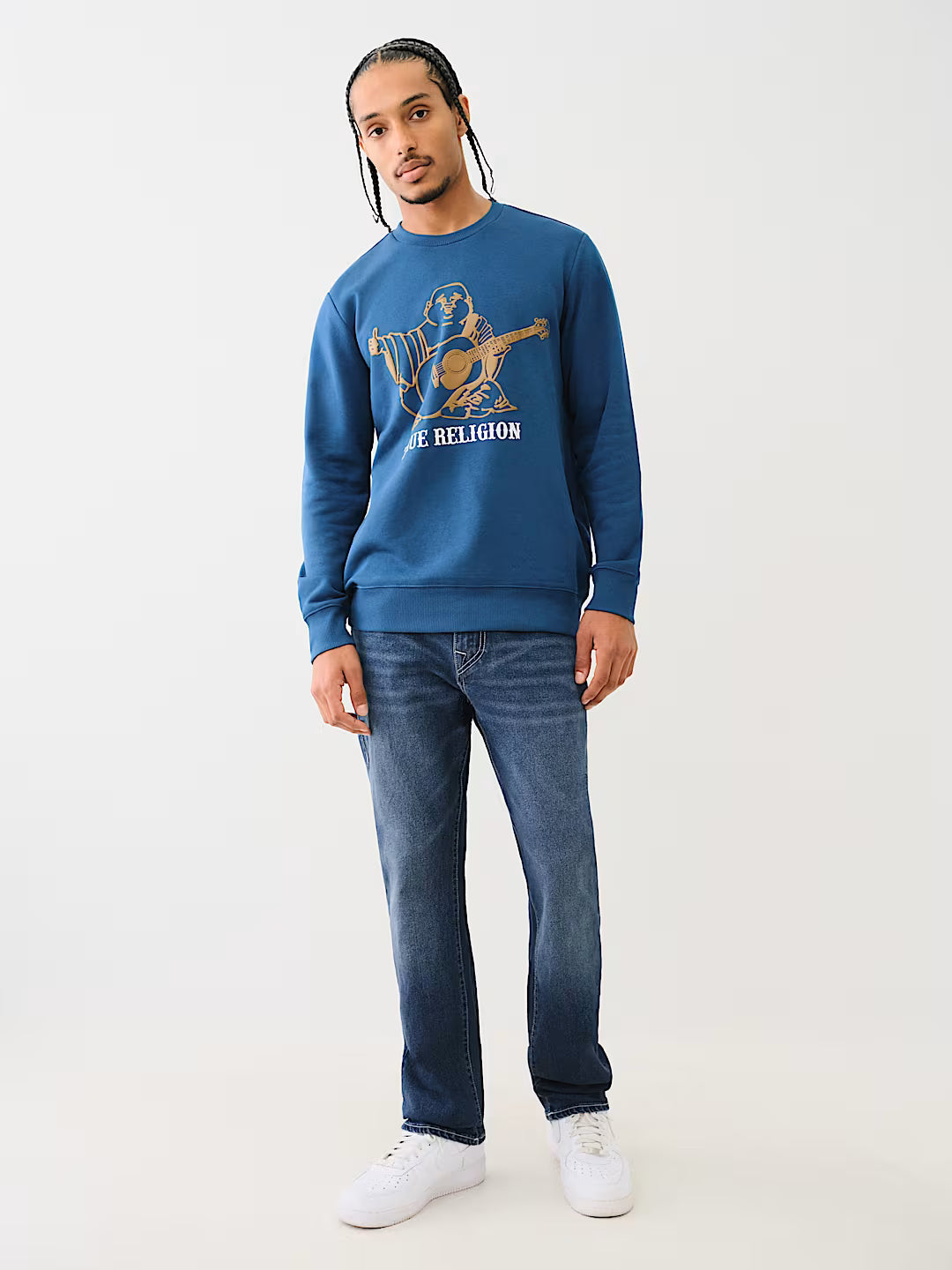 True Religion, Buddha Puff Logo Sweatshirt