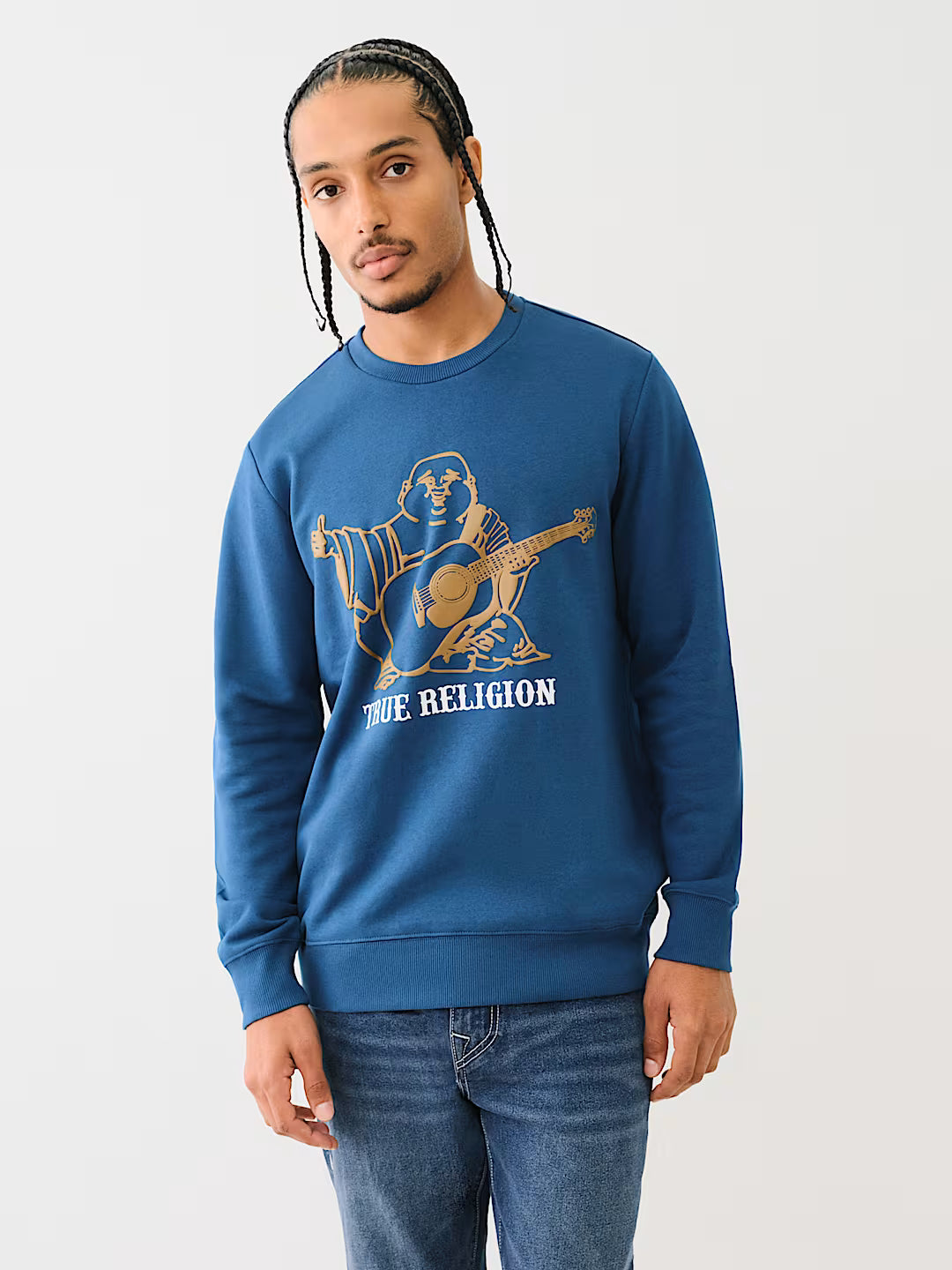 True Religion, Buddha Puff Logo Sweatshirt