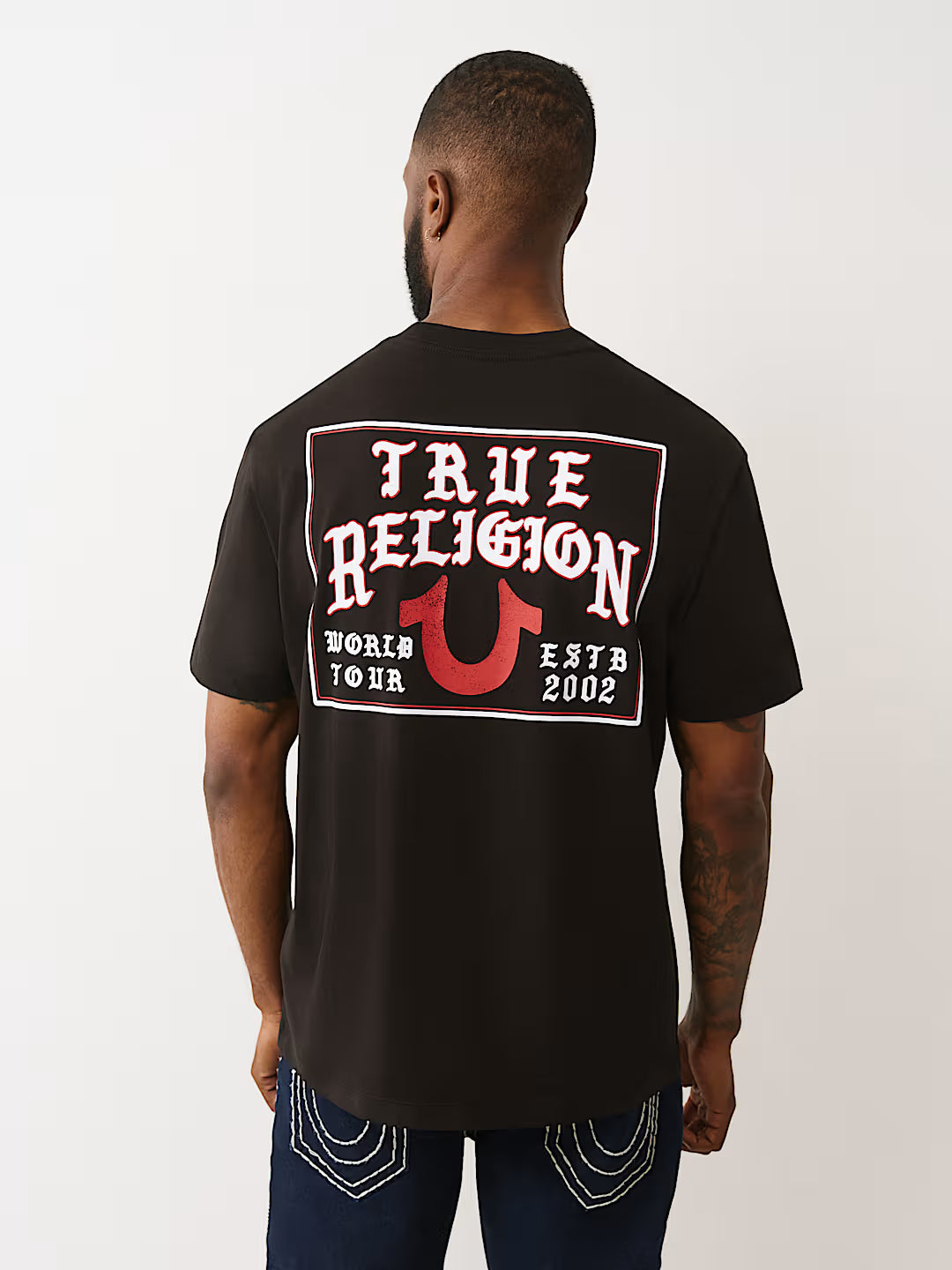 True Religion, Script Logo Black Tee