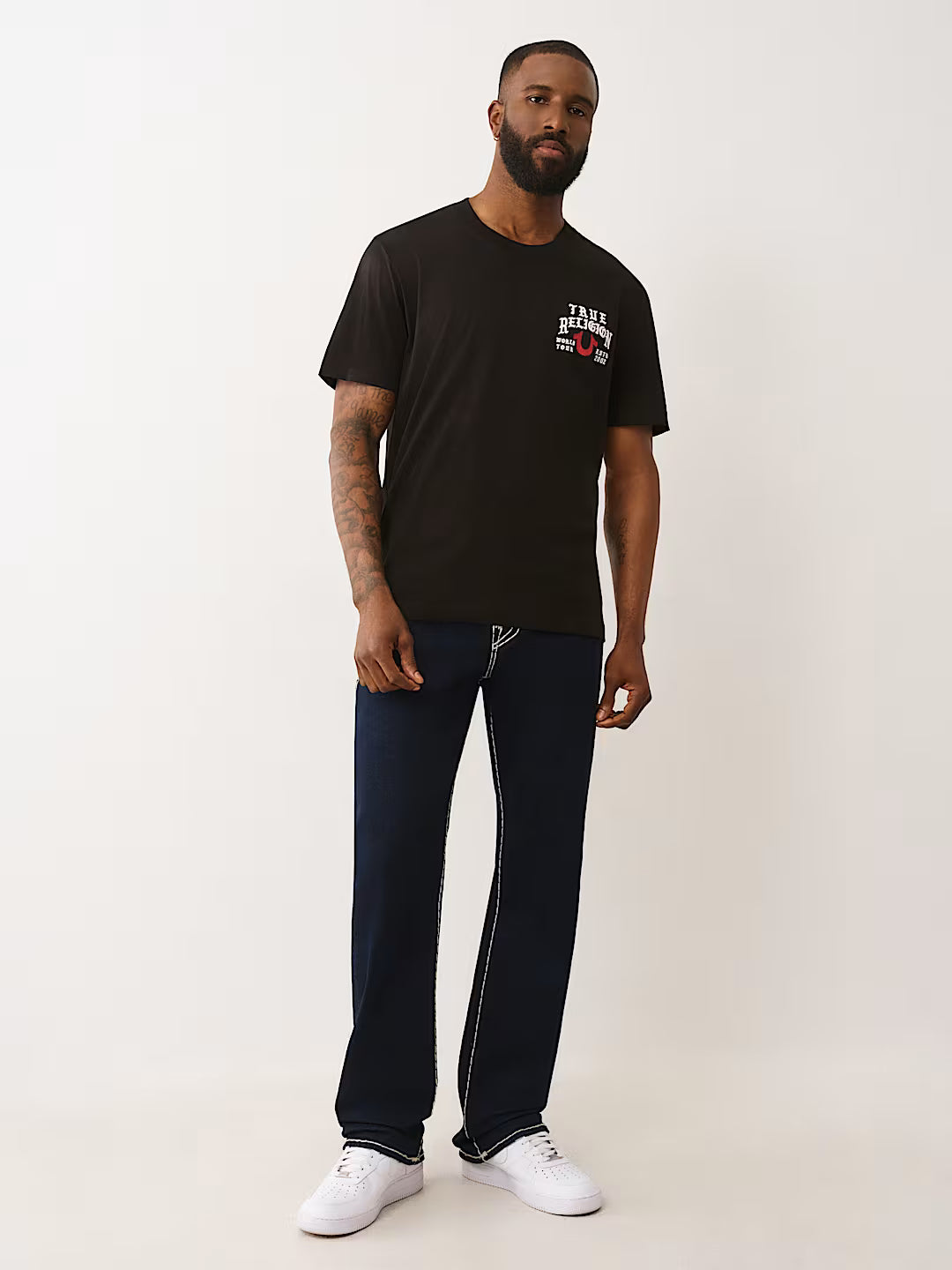 True Religion, Script Logo Black Tee