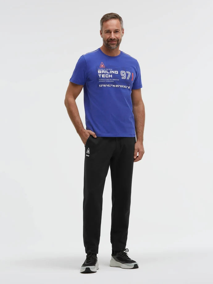 Gaastra, Jogging Pants Made of Interlock Jersey black Tapered Fit