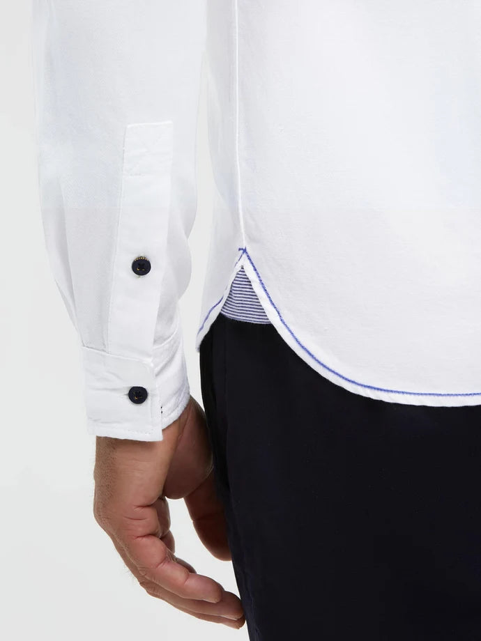 Gaastra, Structured long-sleeve shirt with embroidered logo Regular Fit