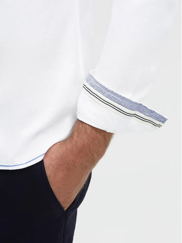 Gaastra, Structured long-sleeve shirt with embroidered logo Regular Fit