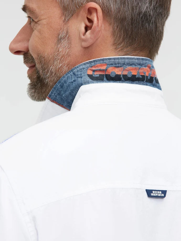 Gaastra, Structured long-sleeve shirt with embroidered logo Regular Fit