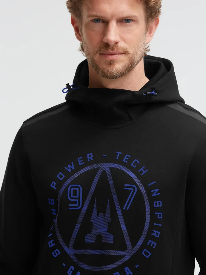 Gaastra, Interlock Hoodie with Rubber Artwork Regular Fit